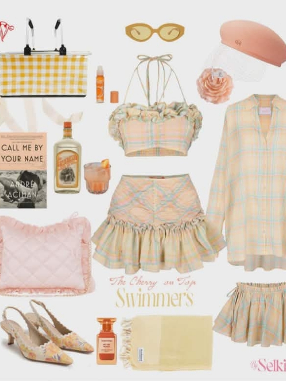 Selkie Swim Banana Plaid Set (Small)
